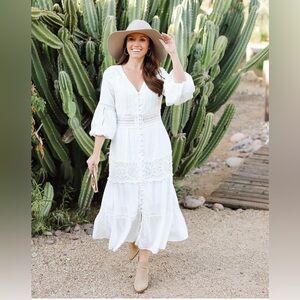 Chicwish White Maxi Dress